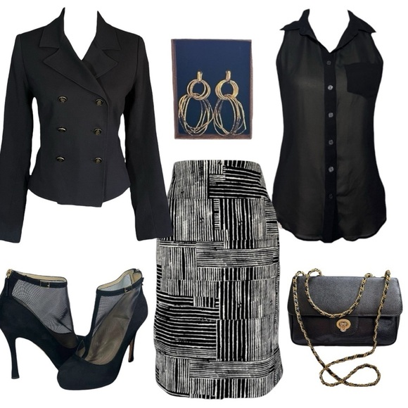 Rue 21 Sheer Black Sleeveless Button Down Blouse sz S - Picture 8 of 10